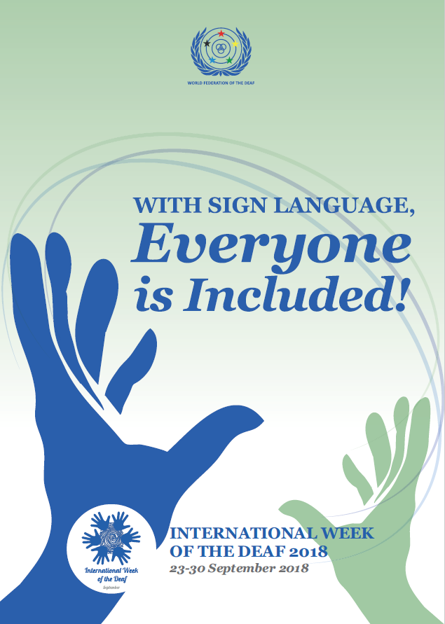 International Week of the Deaf 2019 Sign Language Rights for All! WFD