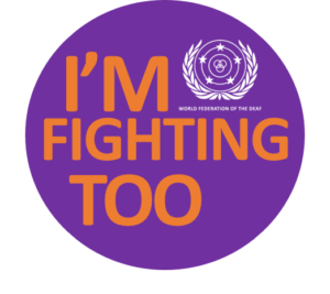 I'm Fighting Too - Fighting Fund campaign badge