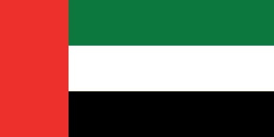 Flag with vertical red stripe and horizontal stripes in green, white, and black.
